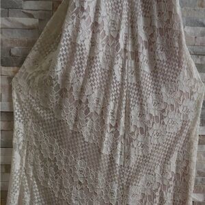 Night Way Collections Cream Lace Wedding Dress